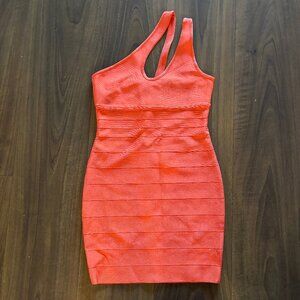 NWT Herve Leger X Forever 21 One Shoulder Bodycon Bandage Dress - Size L